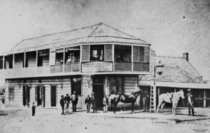 Criterion Hotel, Rockhampton, c. 1873. Image via John Oxley Library, State Library of Queensland