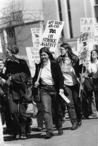 Teaching Assistants' Association strike, 1970. Image via University of Wisconsin Archives.