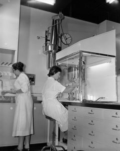 Australian Red Cross Society, Blood Bank Laboratory, Victoria, 1959. Image Via Museums Victoria.