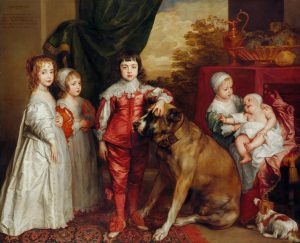 Five Eldest Children of Charles I (1637), by Anthony van Dyck. Image via the Royal Collection.